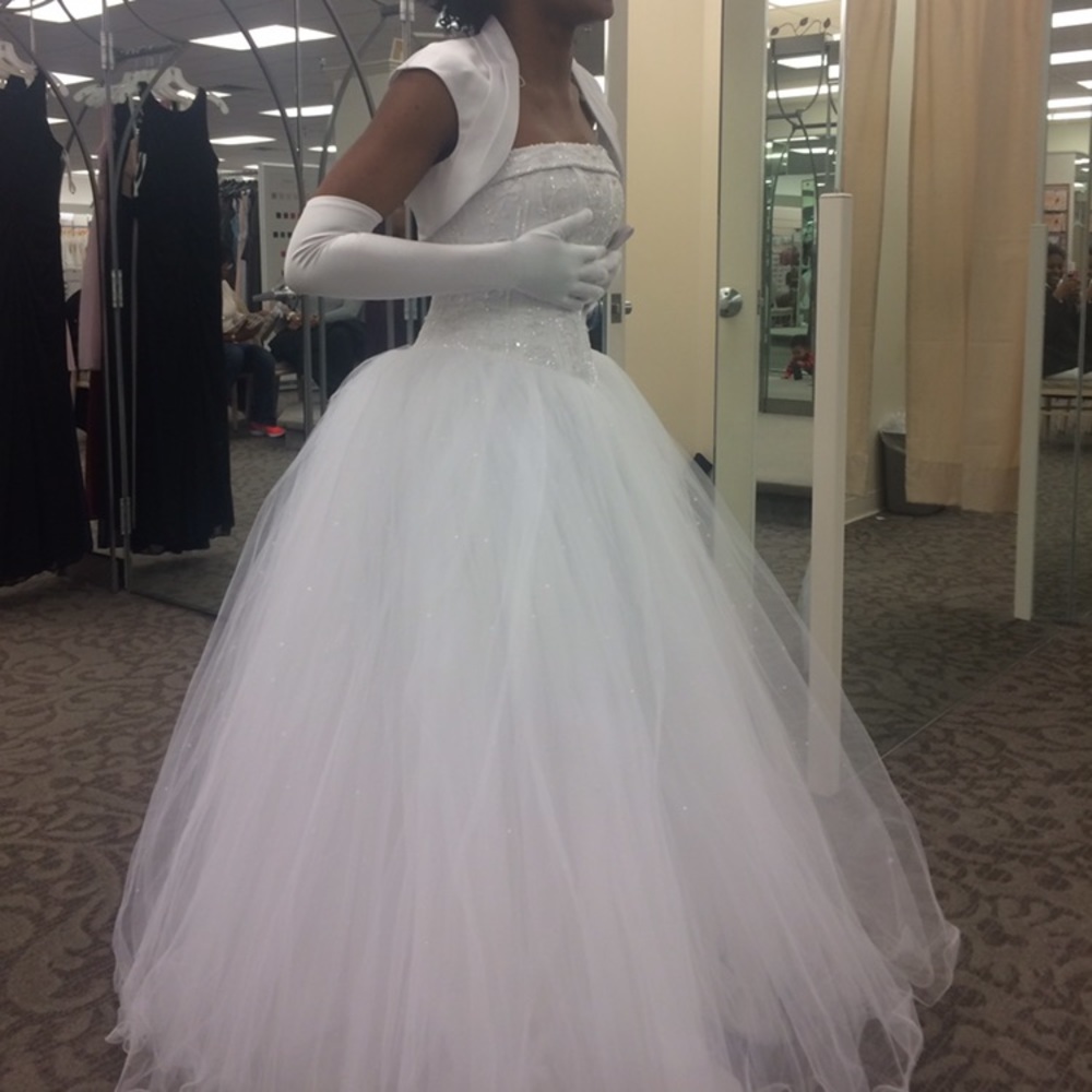 White ball gown